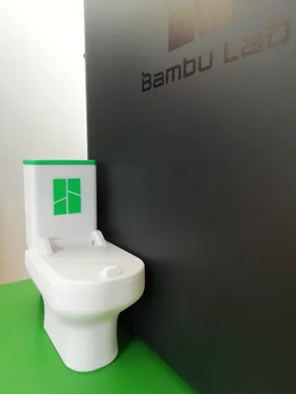 Bambulab "poop" toilet with ramp/ slide