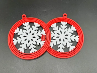Christmas bauble (Snowflake)