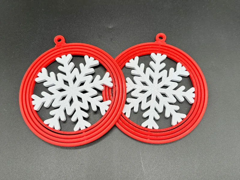 Weihnachtskugel (Schneeflocke)