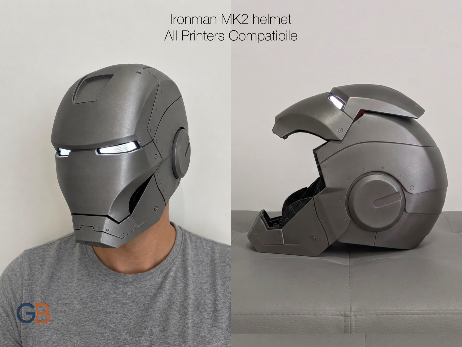 Iron Man MK2 Helmet | A1 Mini & All Printers - 1