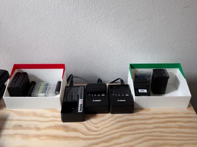 Battery Storage Bins - Full/Empty with AMS