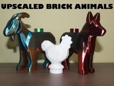 Upscaled Brick Animals - UBM