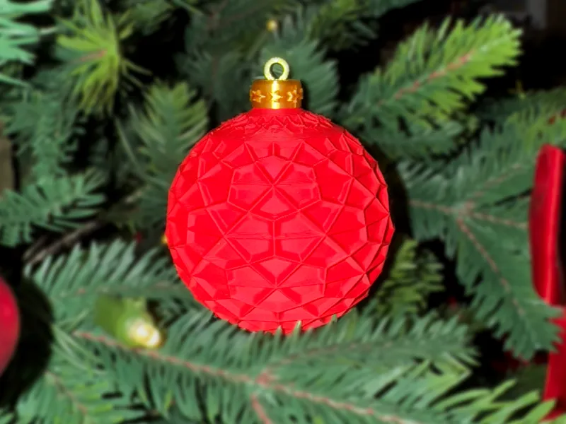 Classic Christmas Tree Ball Ornament