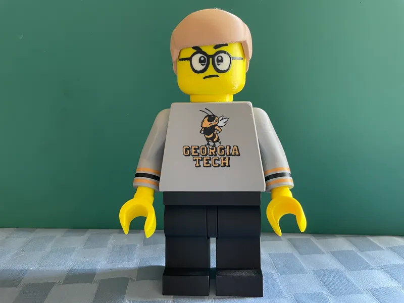 Georgia Tech Fan Big Brick Figure (6:1)