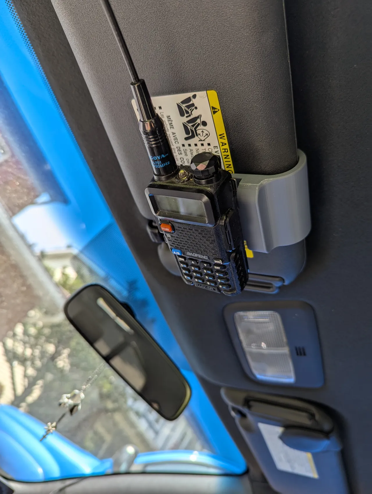 Baofeng / Radio Universal Sun Visor Mount view 2