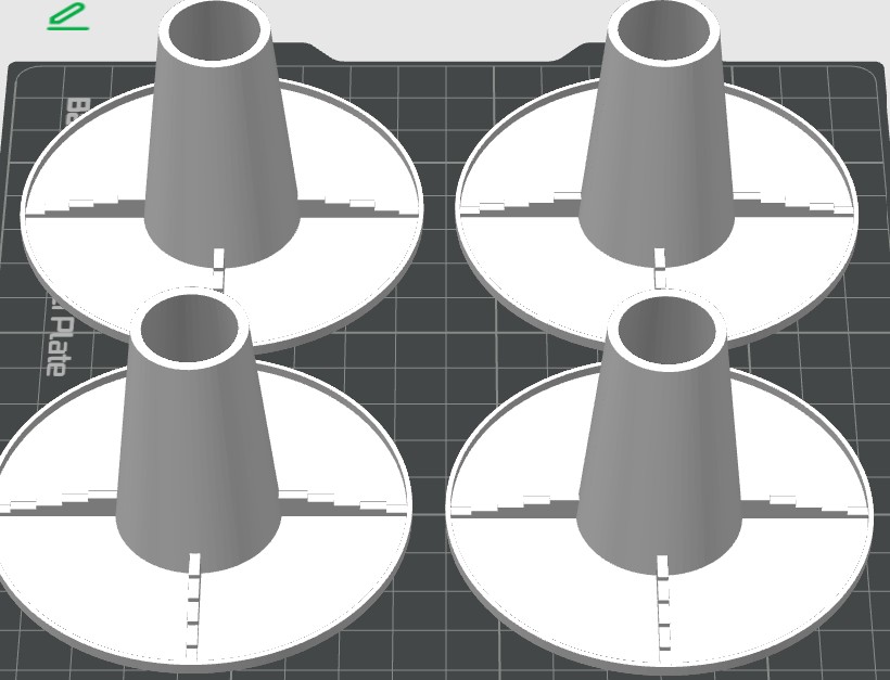 Miniatura 5 do modelo 3D lightweight stackable bottle drainer