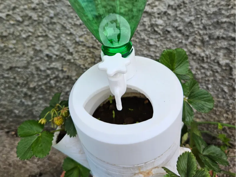 Self-Watering Vertical Plant Tower