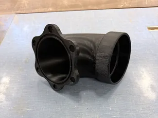 4" Dust Hose Magnetic Elbow