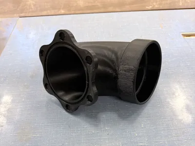 4" Dust Hose Magnetic Elbow