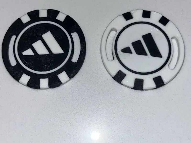 Adidas Shoe Golf Tag Ball Marker Poker Chip