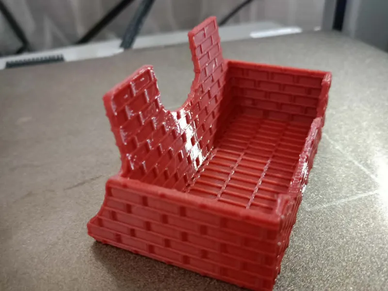 brick business card stand