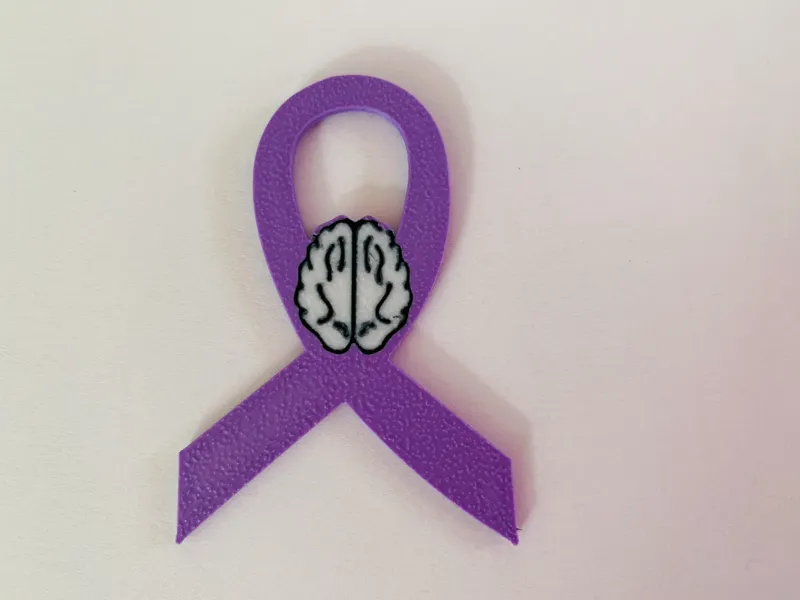 Ribbon Awareness Pin Epilepsy