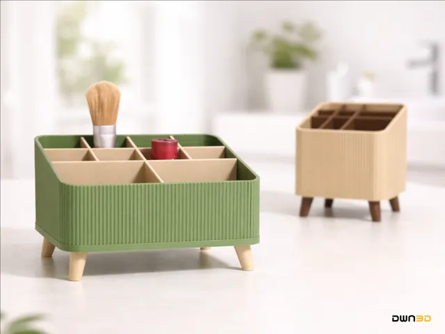 parametric bath and desk organizer