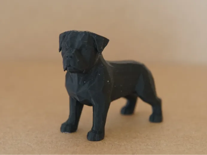 Rottweiler decorative statue.