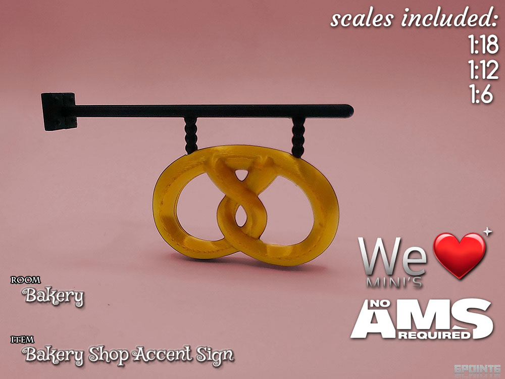 WLM - Bakery Shop Accent Sign Decoration