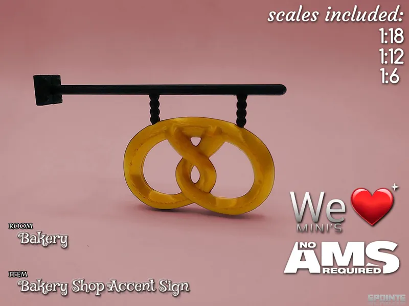 WLM - Bakery Shop Accent Sign Decoration