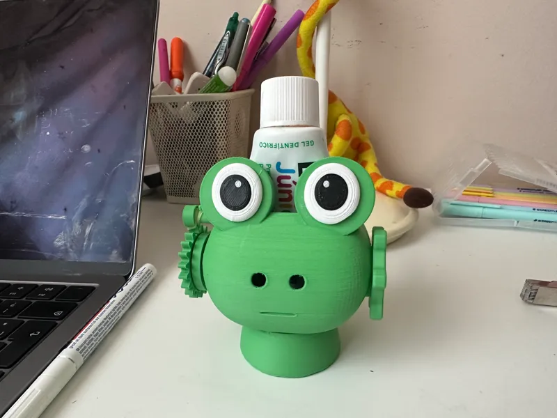 Frog Toothpaste Tube Squeezer with Crank