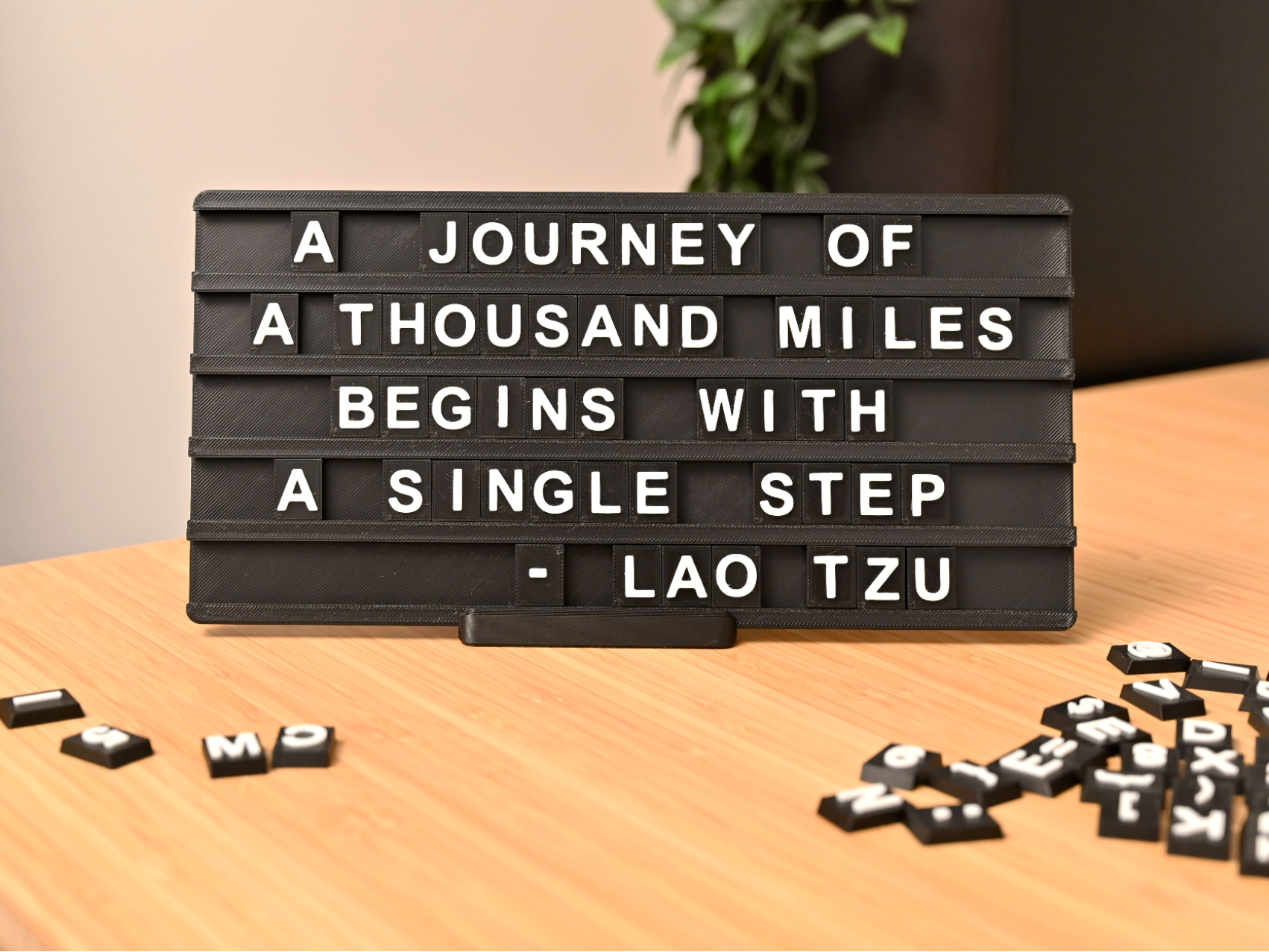 Modern Letter Board for Messages & Quotes