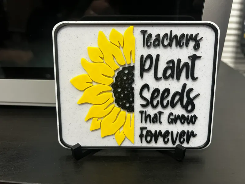 Teacher Flower Decorative Plate