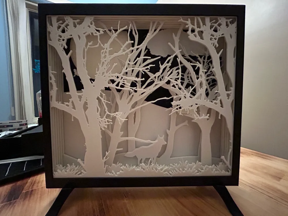 Multi-Layer Fox Lightbox Nature in Layers (No AMS) by MetaMatter 3D ...