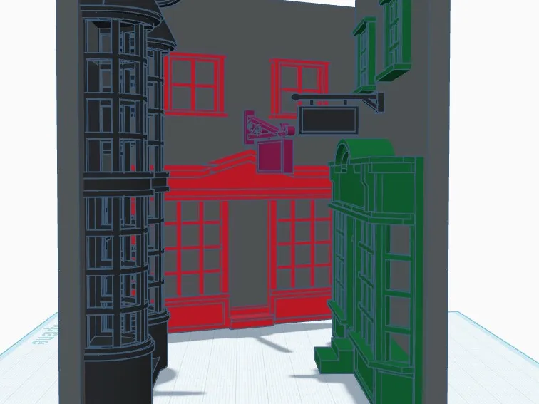 Diagon Ally Book nook