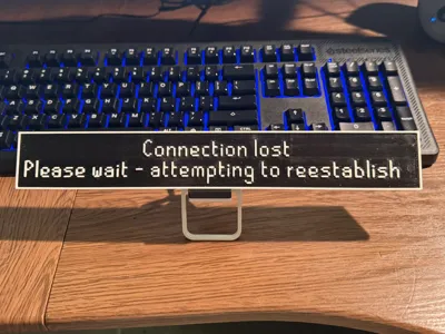 Connection Lost RuneScape Placque