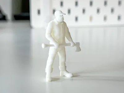 Miniature Man/Lumberjack for your Diorama