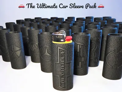 The Ultimate Car Lover Pack Bic Sleeves