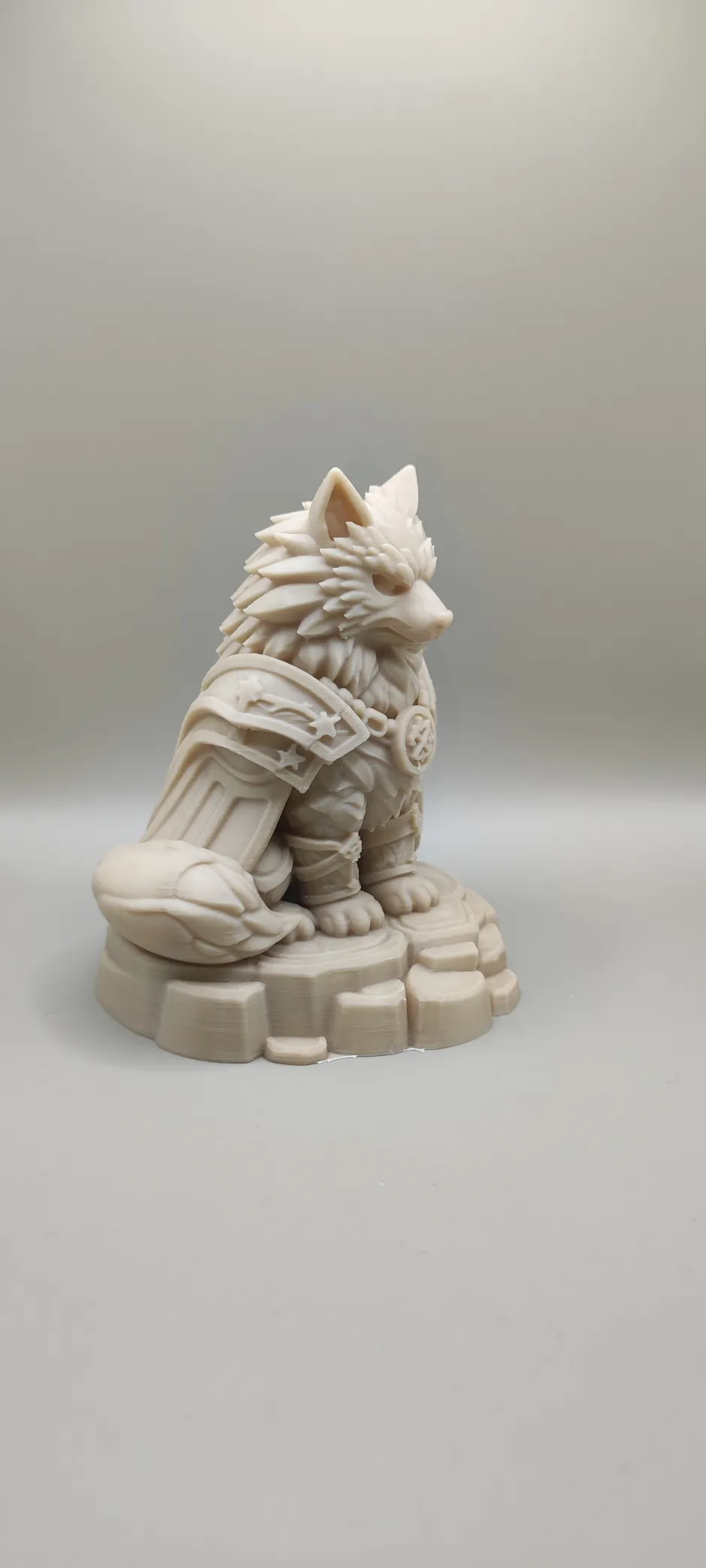 Unic Wolf Runic Wolf Guardian figurine - Free 3D Print Model - MakerWorld