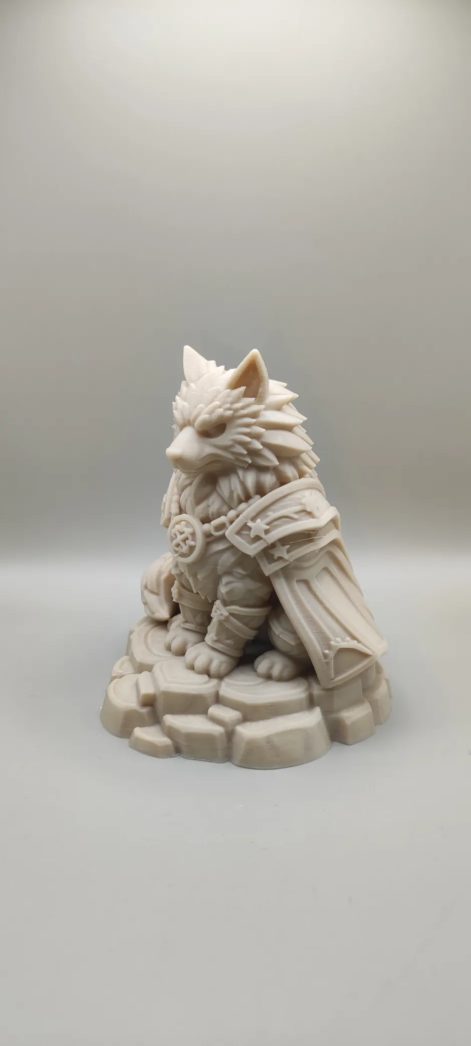 Unic Wolf Runic Wolf Guardian figurine - Free 3D Print Model - MakerWorld