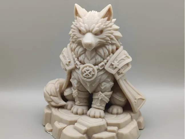 Unic Wolf Runic Wolf Guardian figurine - Free 3D Print Model - MakerWorld