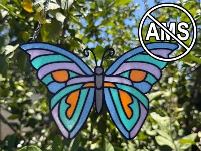 Butterfly Stained Glass - No AMS Required!