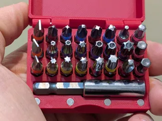 Scatola porta inserti esagonali (24 pezzi)