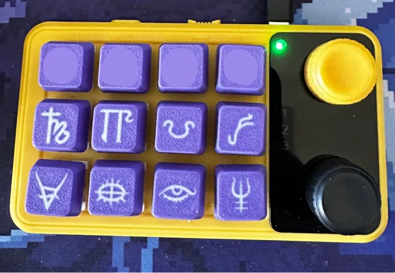 D&D spell type PC keyboard Keycaps