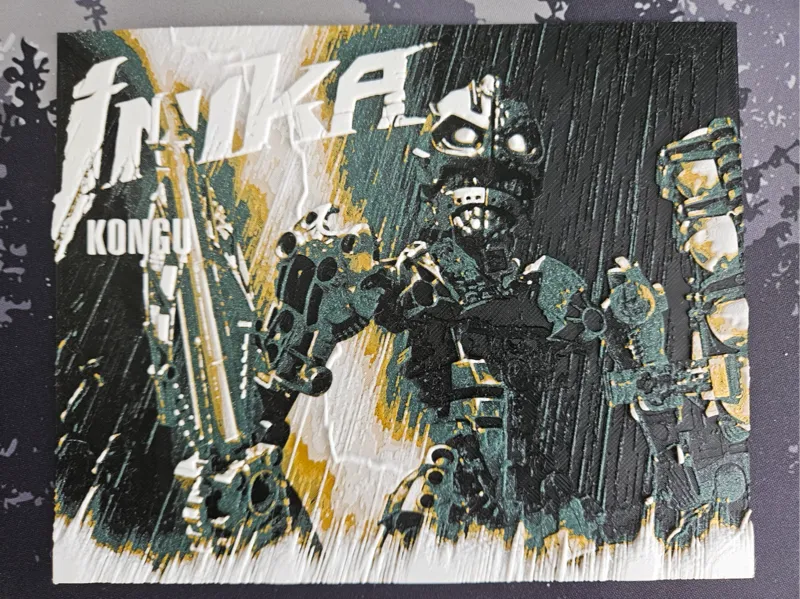 HueForge Bionicle Toa Inika Kongu