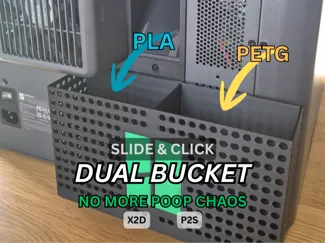 Dual Poop Bucket for X2D, P2S...
