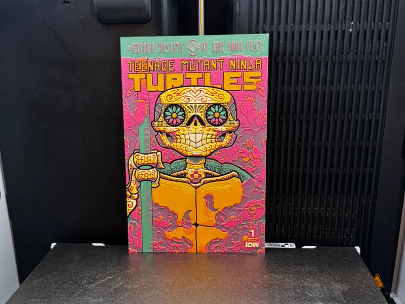 TMNT Dia De Los Muertos Comic Donatello Canvas