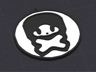 Mr Bones Logo Keychain