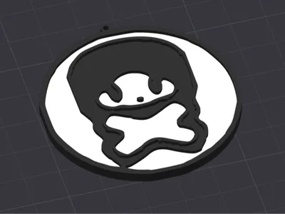Mr Bones Logo Keychain