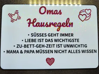 Grandma's House Rules Sign
