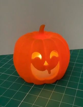 Spooky Pumpkin - candle tea light Halloween