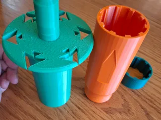 Hiking stick end attachment