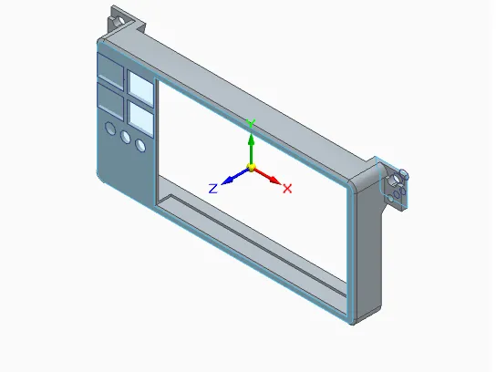 BMW e46 radio frame