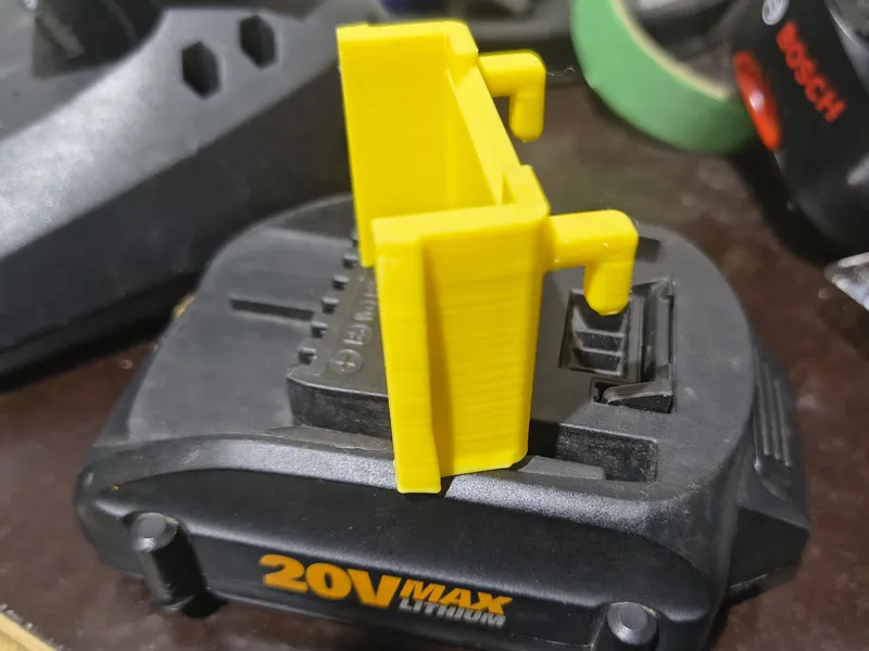 Worx 20V Battery Ikea Skadis Mount