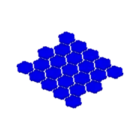 Terrain hexagonal effet eau pour jeux de rôle et de figurines — photo 3