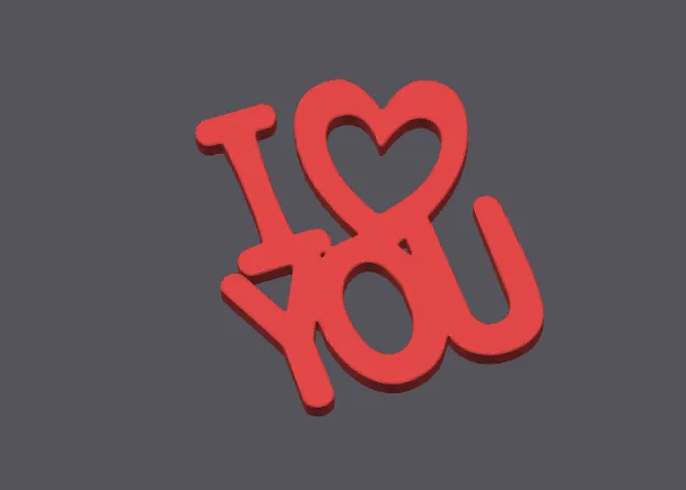 I love you Valentine text