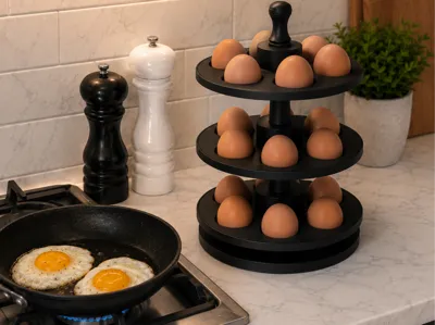 3-Tier Rotating Egg Tower (18-Eggs)