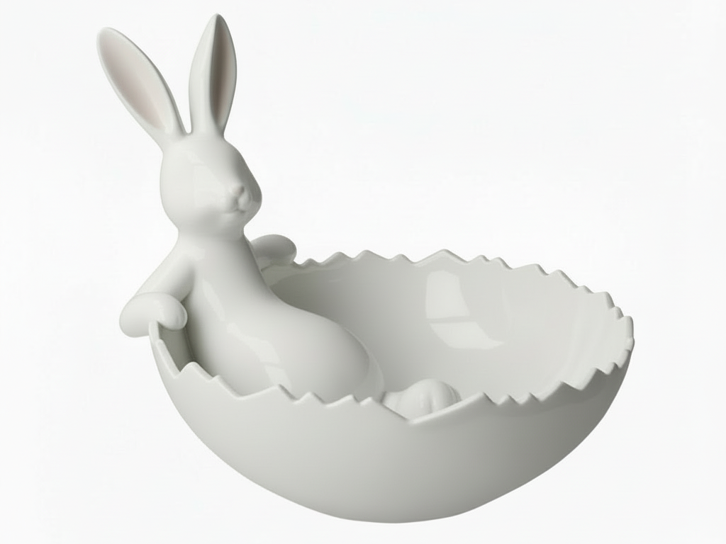 Hase im Osternest Schale 