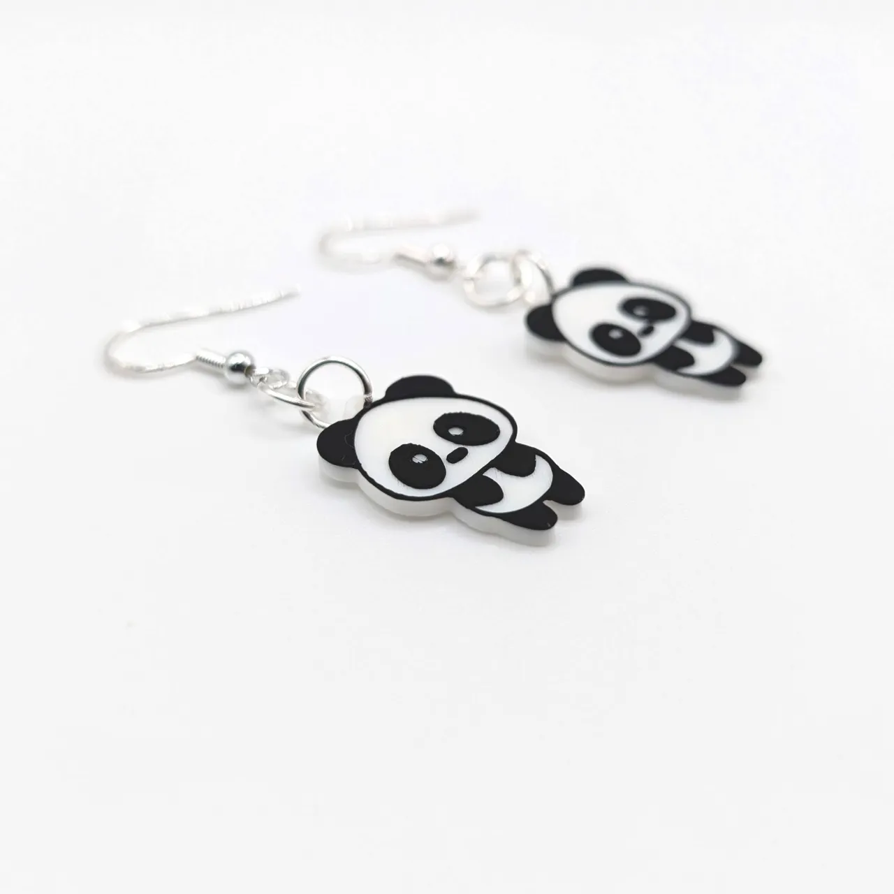 Cute Tiny Panda Earrings - Panda 5 by Amanda Roos view 3