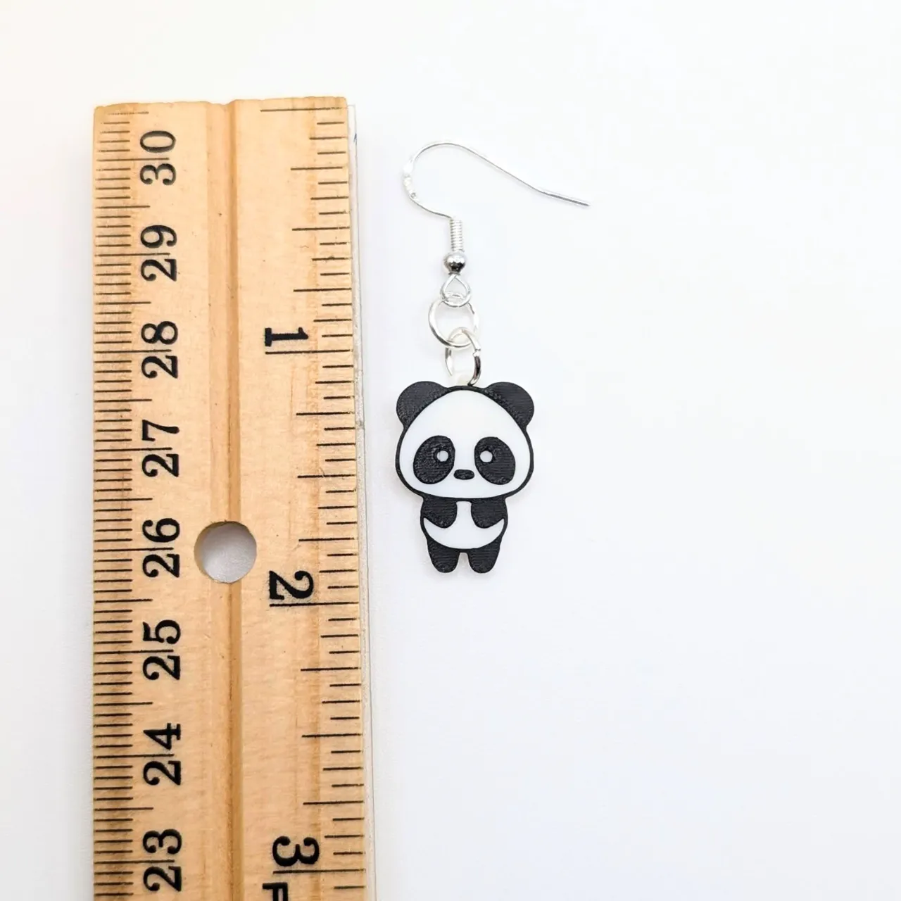 Cute Tiny Panda Earrings - Panda 5 by Amanda Roos view 2